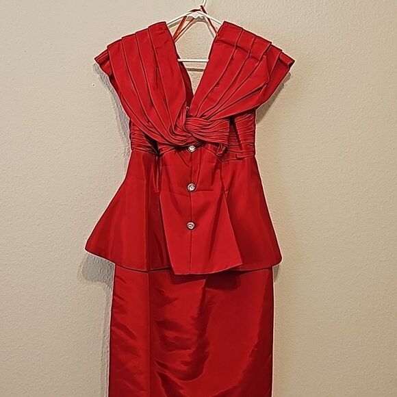 - Tadashi vintage  Ruffle top dress size 12 - Picture 1 of 12